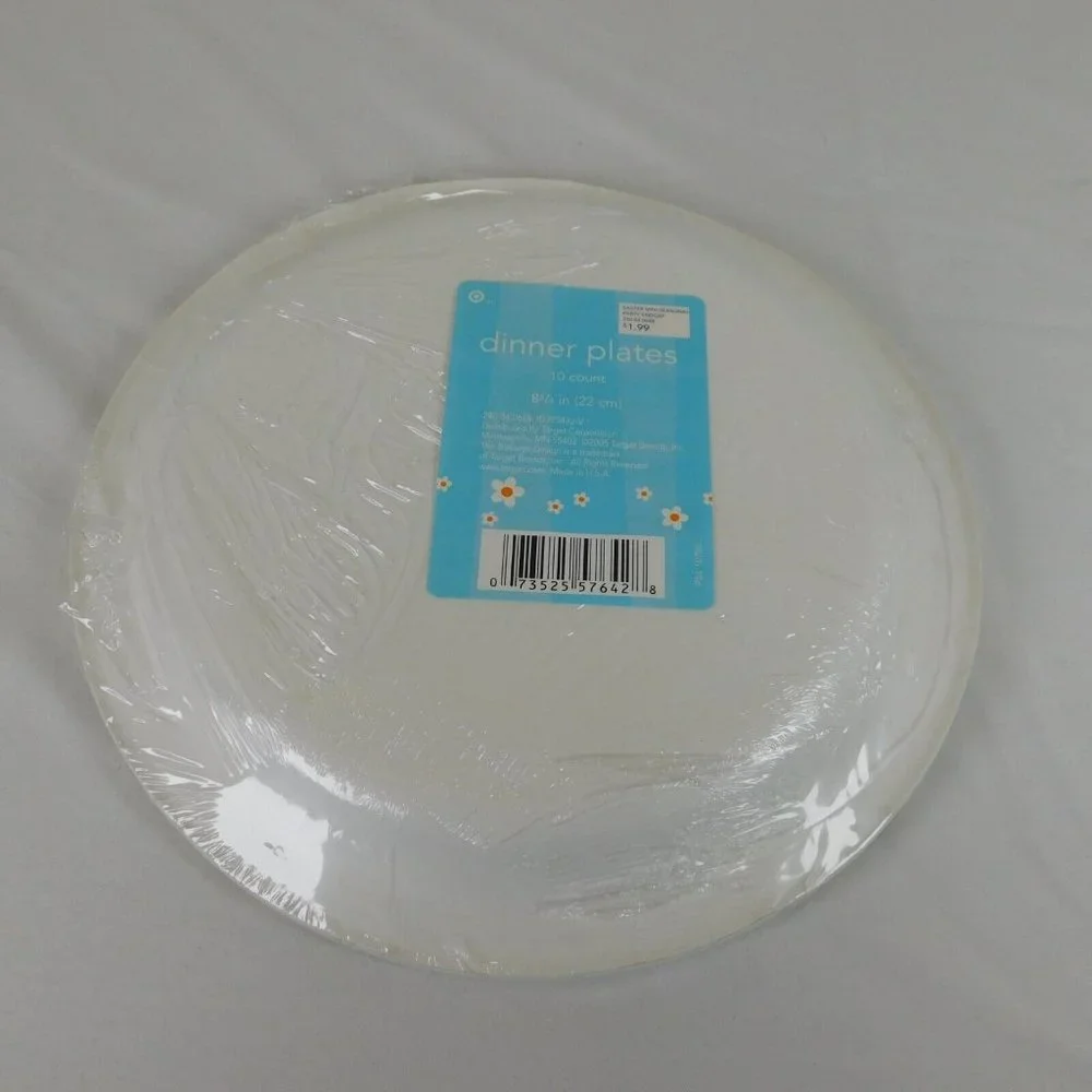 4 Pkgs Easter Holiday Paper Plates Dinner Snack Bunny Rabbit Carrot NIP Check